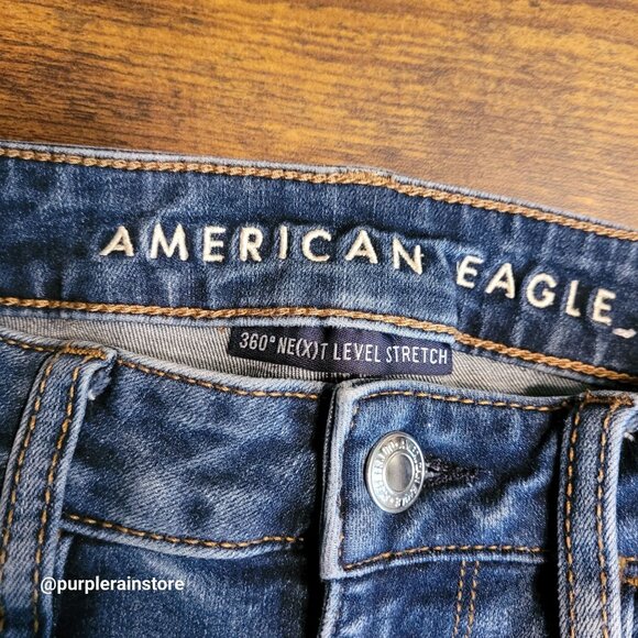 American Eagle Jeans 2 L Super Hi Rise Jegging 360 Next Level Stretch - Picture 4 of 13